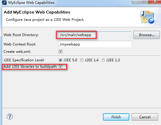 MyEclipse��ʹ��Maven����web��Ŀ