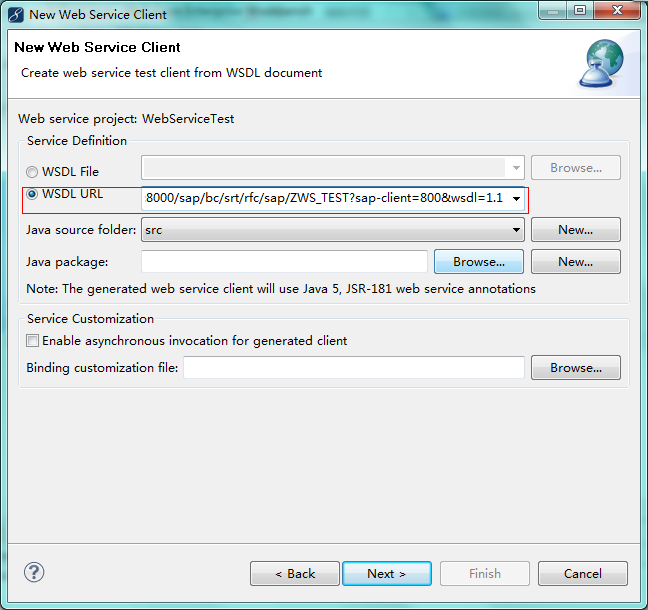 SAP&Java WebService(3) -JAVA����SAP���ɵ�WebService