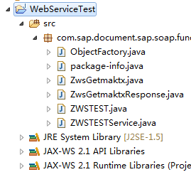 SAP&Java WebService(3) -JAVA����SAP���ɵ�WebService