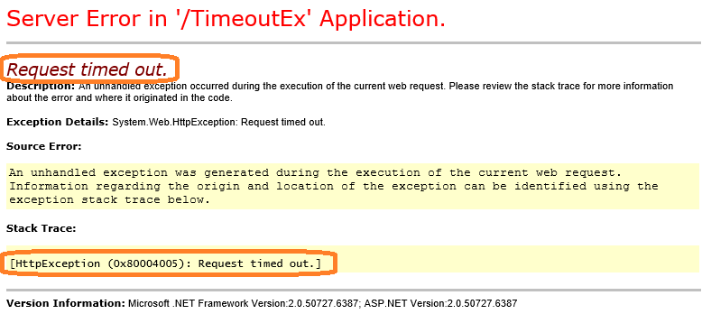 HttpException "Request timed out"�ķ���ԭ�򼰵��Է���