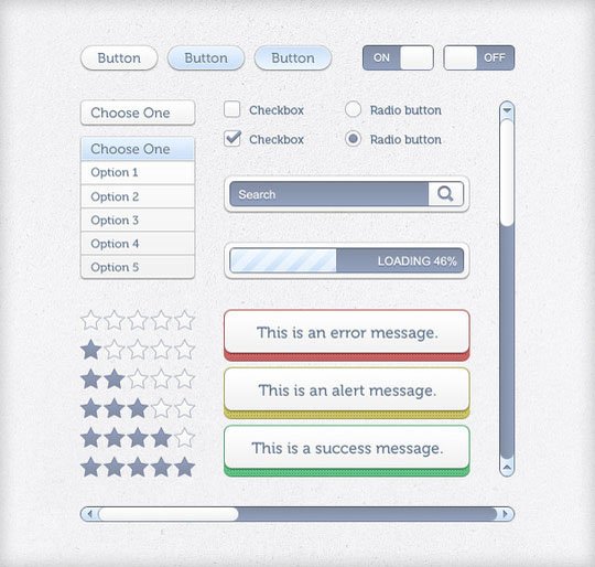 分享31套精美的Web跟手机开发UI素材包
