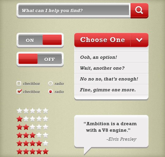 分享31套精美的Web跟手机开发UI素材包