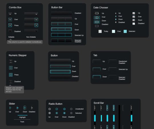 分享31套精美的Web跟手机开发UI素材包