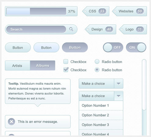 50+PSD�û�����Web��ƹǲ�