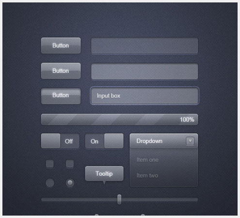 50+PSD�û�����Web��ƹǲ�