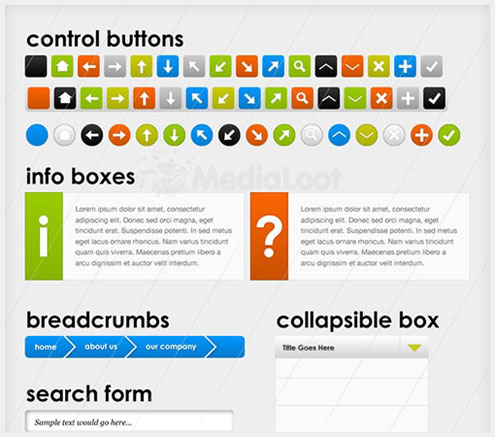 50+PSD�û�����Web��ƹǲ�