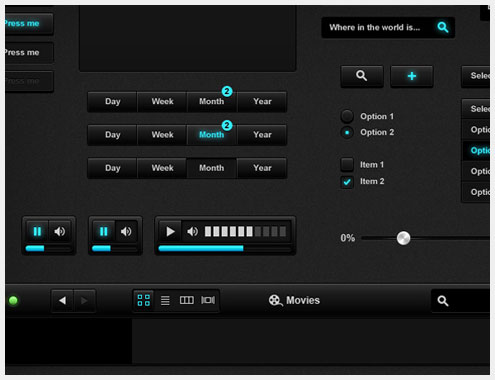 50+PSD�û�����Web��ƹǲ�