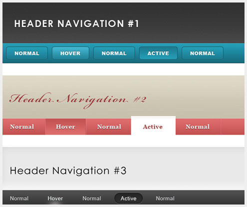 50+PSD�û�����Web��ƹǲ�