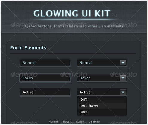 50+PSD�û�����Web��ƹǲ�