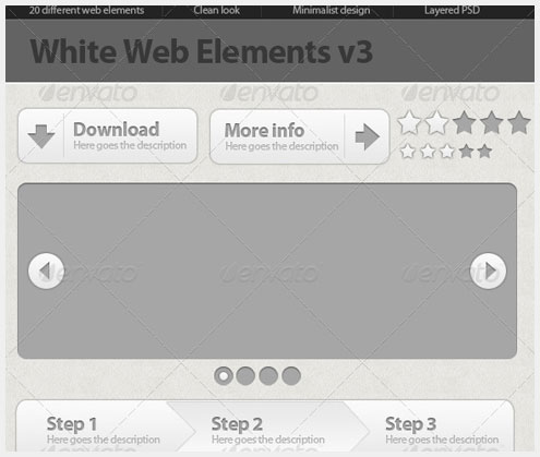 50+PSD�û�����Web��ƹǲ�