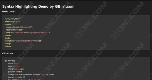 ����һ��������Ѹ������webҳ��Դ�����﷨��������� - Google Code Prettify