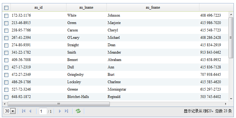 jQuery liger ui ligerGrid ͨ�õķ�ҳ�����ѯ����