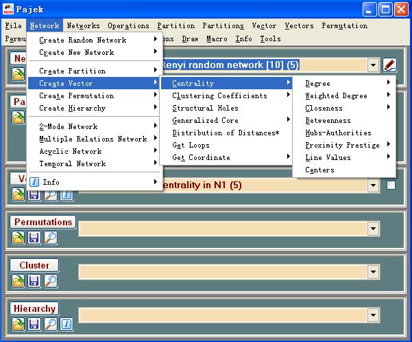Pajekѧϰ���ǡ���centrality��centralization