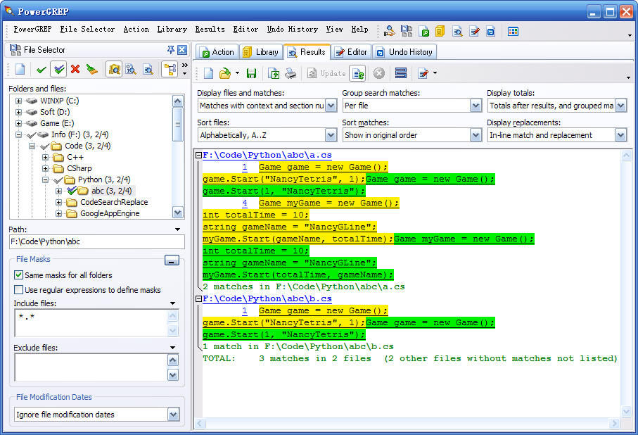 ���ù��� ֮ �ļ�������Ѱ�滻���߱Ƚ�