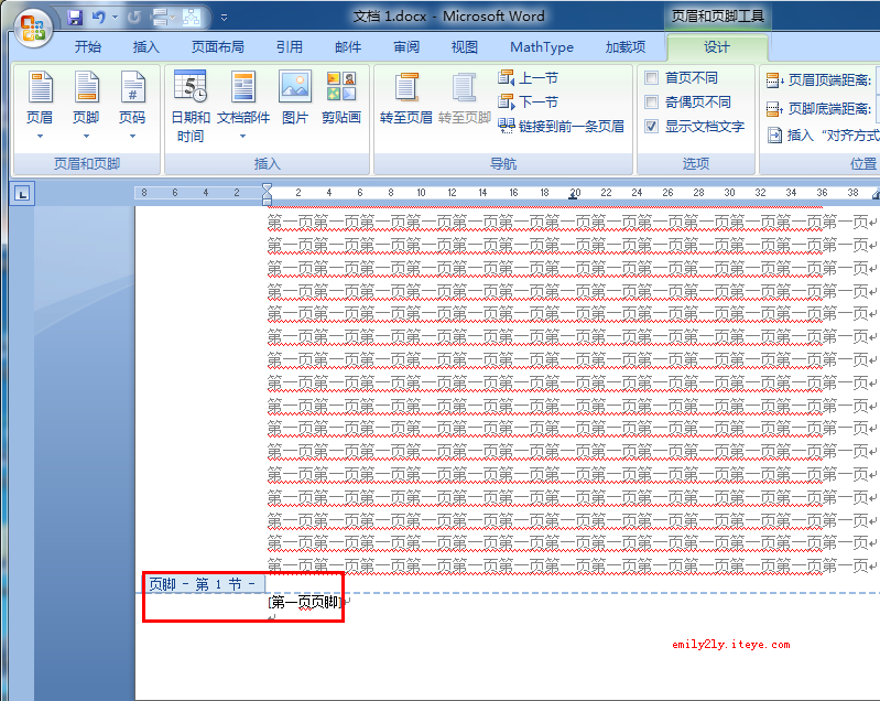 ͼ��˵����ô��Word�ĵ���һҳ����ҳ��