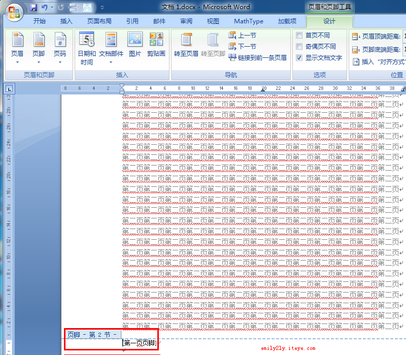 ͼ��˵����ô��Word�ĵ���һҳ����ҳ��