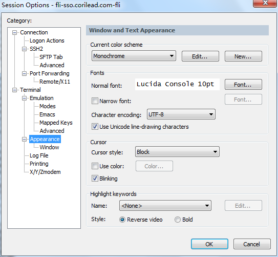 ���SecureCRT������ʾ�����й�����