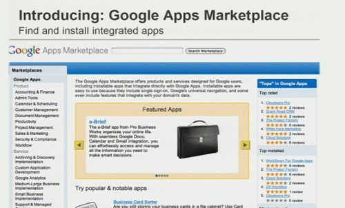 GoogleƳµӦó̵Google Apps Marketplace