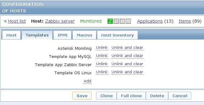 Ӧ��Zabbix���Asterisk