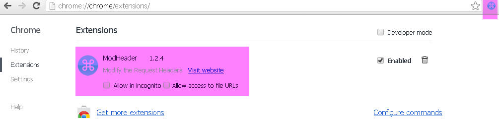 ôchrome޸User Agent,Http headers