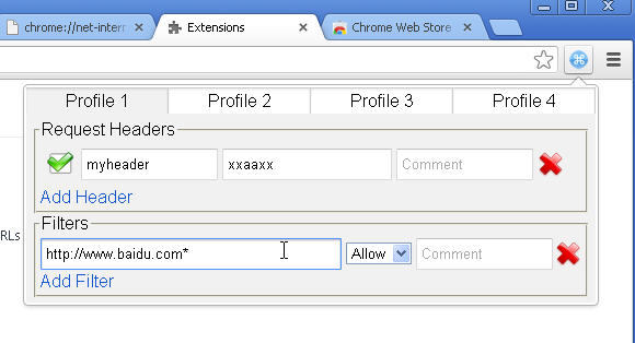 ôchrome޸User Agent,Http headers