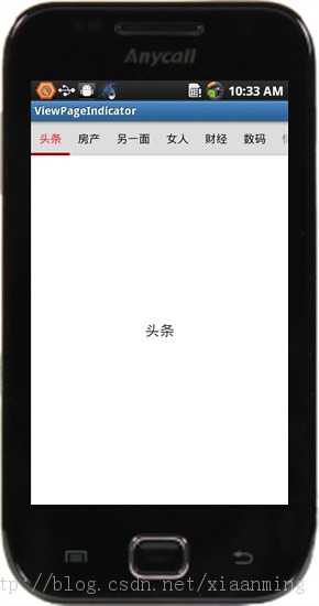 ԴViewPageIndicator  ViewPager ſͻTabǩ