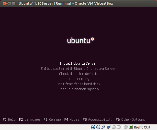 virtualboxͣ��װubuntu11.10 server