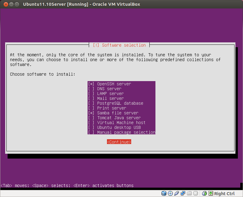 virtualboxͣ��װubuntu11.10 server