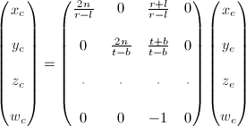 OpenGL Projection Matrix(ͶӰ�����Ƶ�)