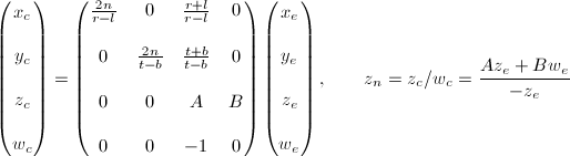 OpenGL Projection Matrix(ͶӰ�����Ƶ�)
