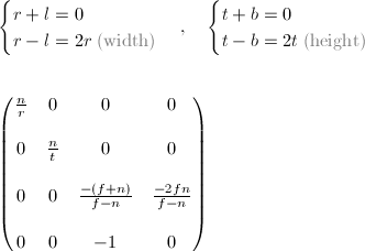 OpenGL Projection Matrix(ͶӰ�����Ƶ�)