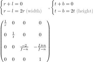 OpenGL Projection Matrix(ͶӰ�����Ƶ�)