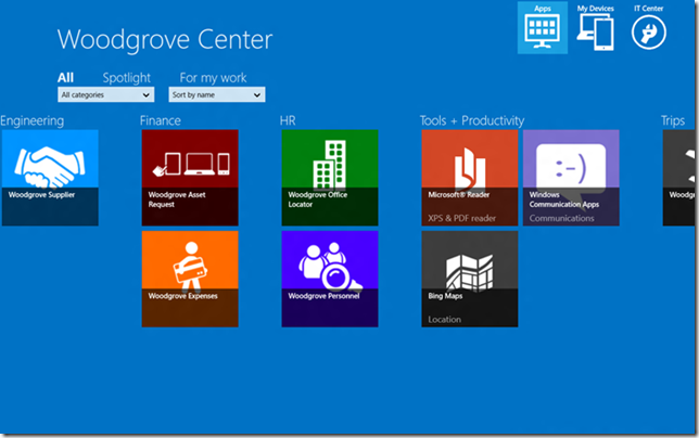 ��ҵ����Windows 8 Store ���Ӧ��