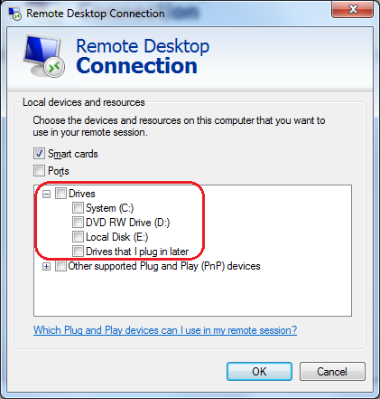 WindowsԶ�̵�¼ʱ��������Ӳ��