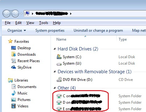 WindowsԶ�̵�¼ʱ��������Ӳ��