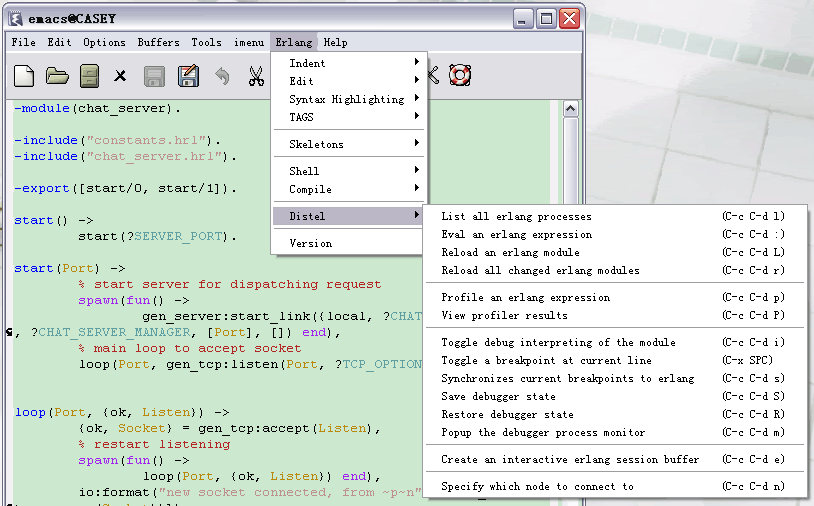Erlang��������Windows + Emacs + Distel���䱸