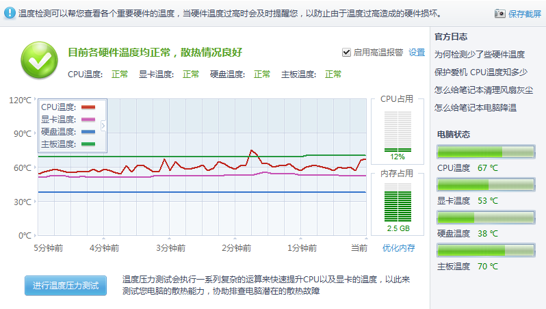TeeChart ����CPU�¶ȣ����Դ����������������ʼŲ������������ʾ������ǰ��