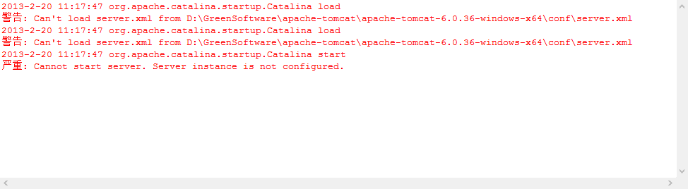 eclipse���޷�����tomcat��
