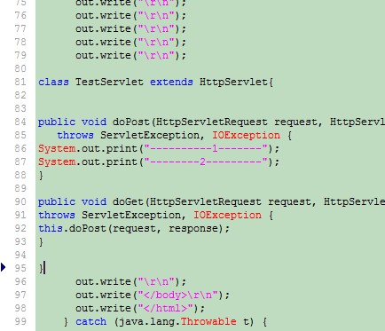 jsp��дservlet�� �� jspҳ�浱servlet��