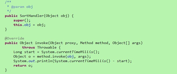 ̬invoke(Object proxy,Method method,Object[] args),Ͳproxyʹ÷,ν