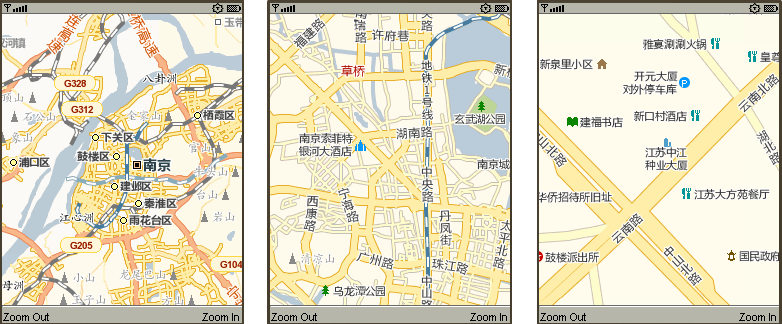 Java MEָ·���ͼ����ʾ�����Ŵ���С