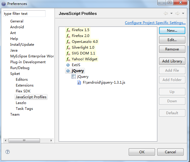 myeclipse jquery ���װ��