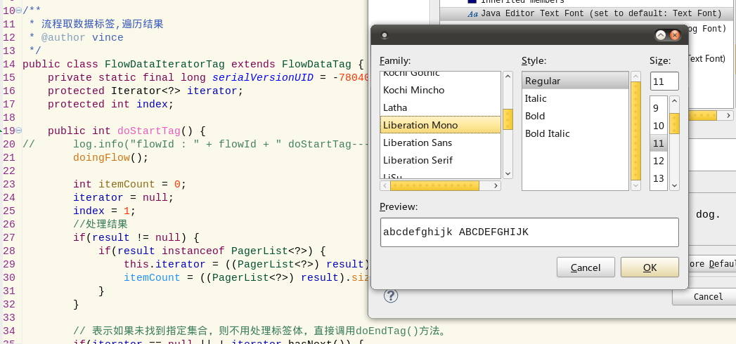 Ubuntu10.04ͣEclipseӢķʹ΢źڣӢʹLiberation Mono