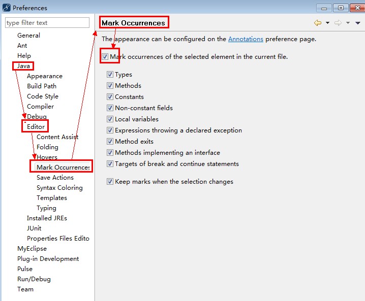 MyEclipse ѡԻ ͬĲɫ
