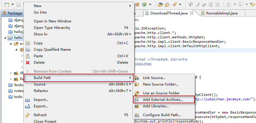 Java������ô��Eclipse������jar�ļ�