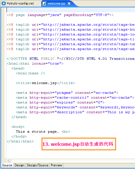 Ӧ��MyEclipse������һ���򵥵�Struts����