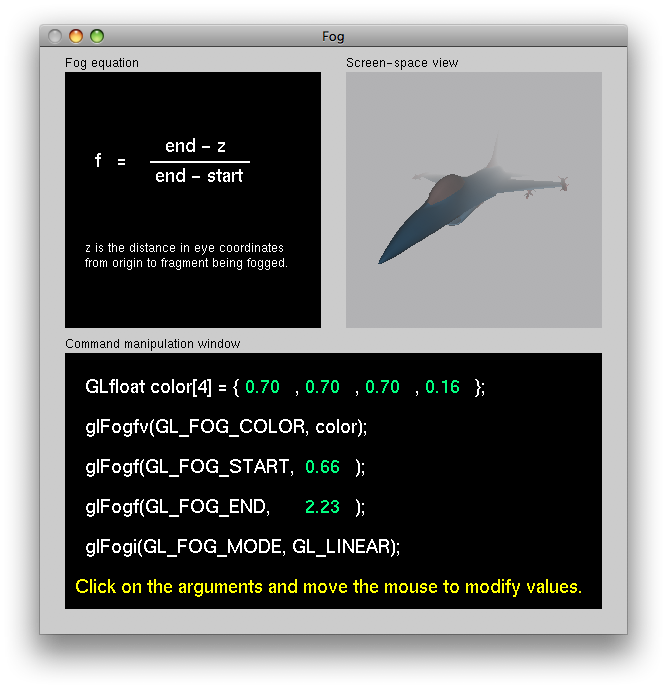 ��ʾOpenGL���Ե�����