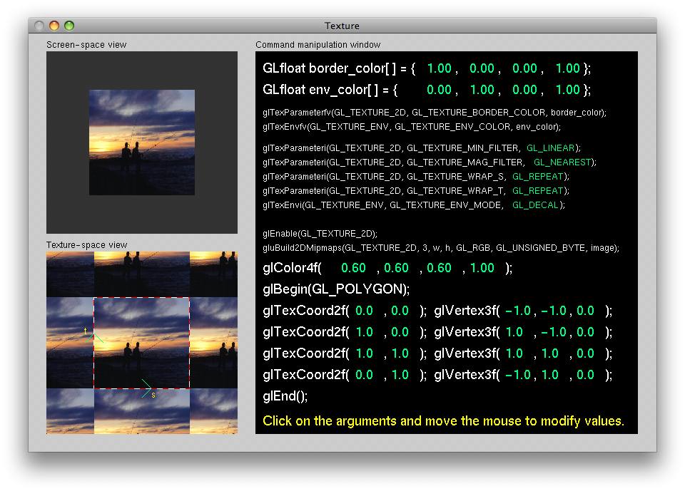 ��ʾOpenGL���Ե�����