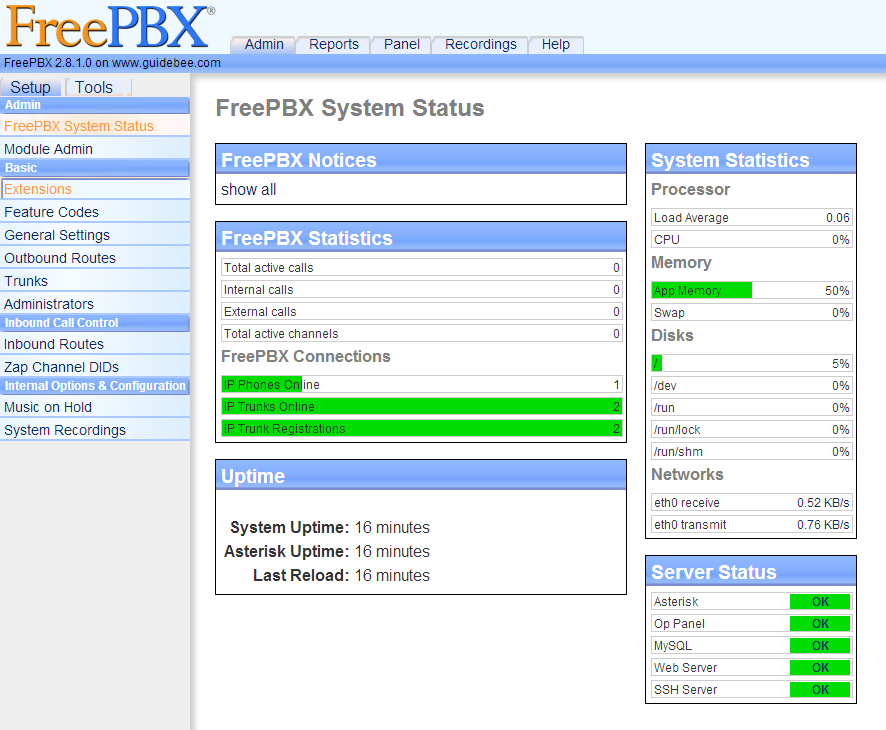 Ubuntu �°�װAsterisk, FreePBX �����Լ��ĵ绰��