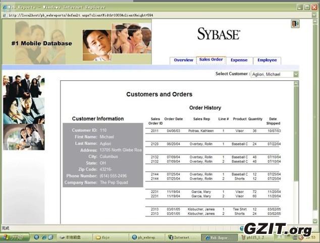 pb11.5 web���档 sybase example�������
